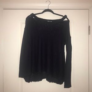 Oversized Distressed Sweater Alya - Francesca's